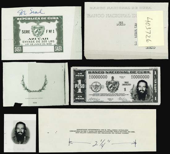 Banco Nac. De Cuba Essay Banknote Prod. Material.