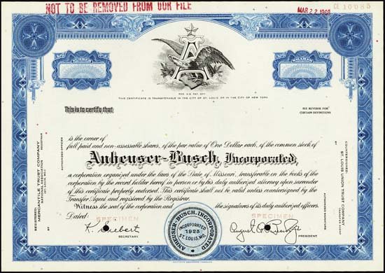 Missouri. Anheuser-Busch, Inc.