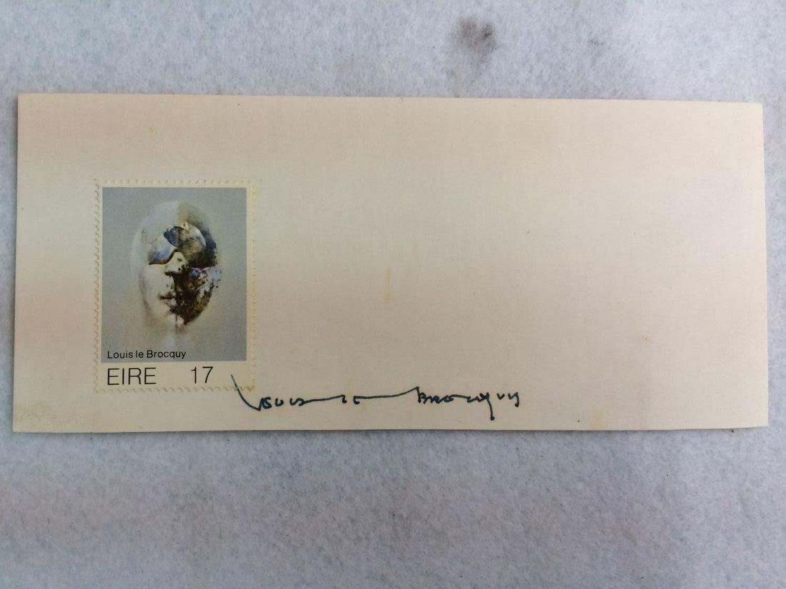 Signature of Irish painter Louis le Brocquy (1 of 1)