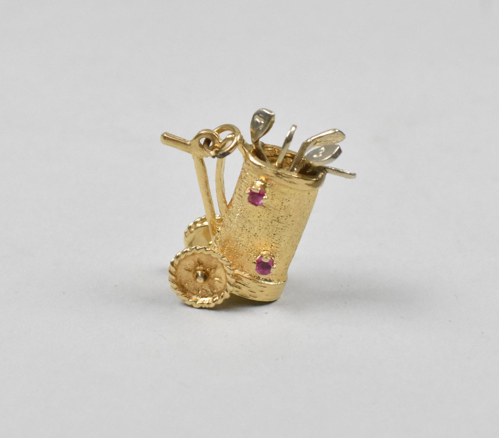 14K Golf Bag with Club Charm Pendant (1 of 5)