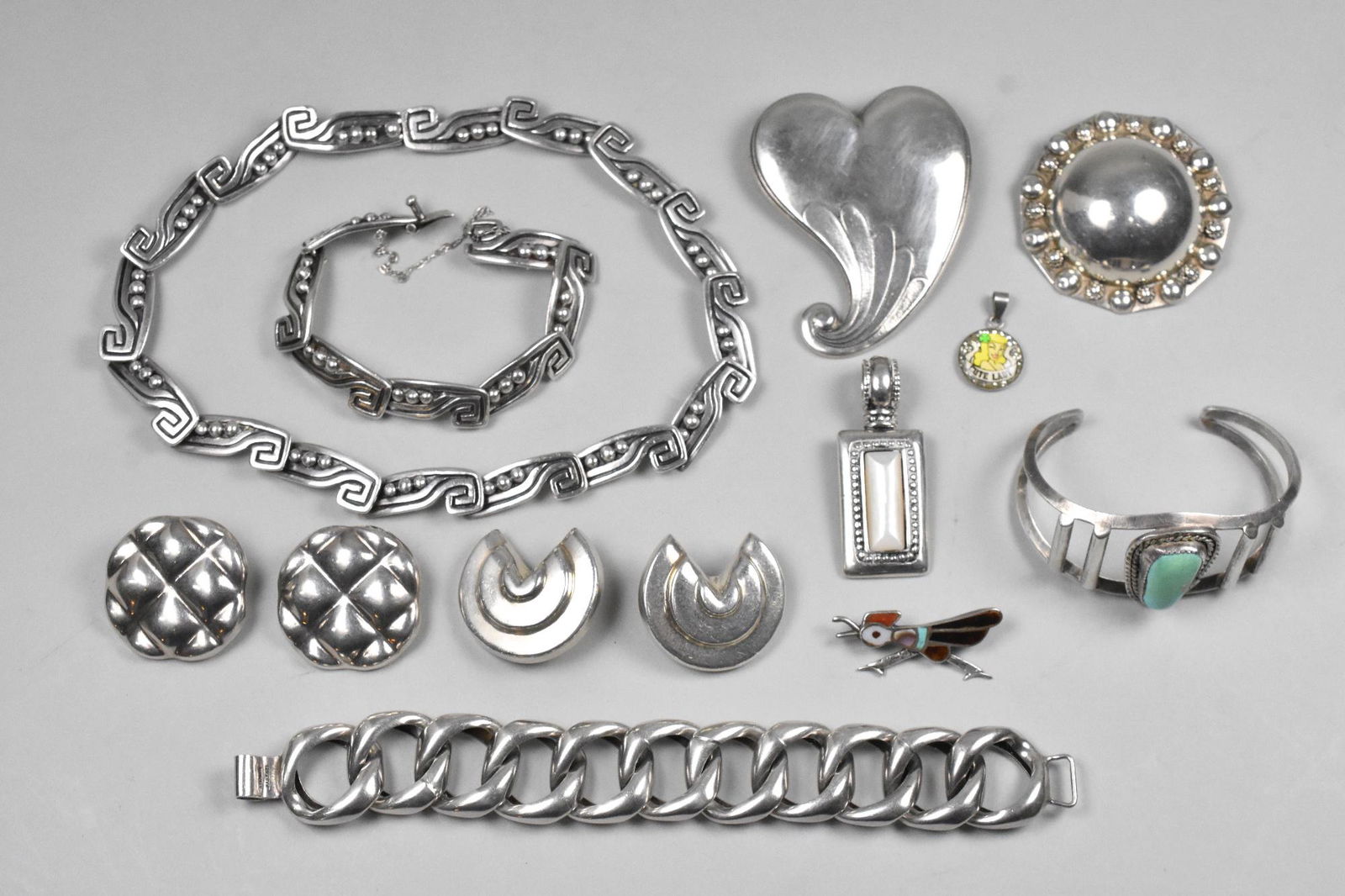 Lot of Mixed Sterling Jewelry Zina Mexico (1 of 8)