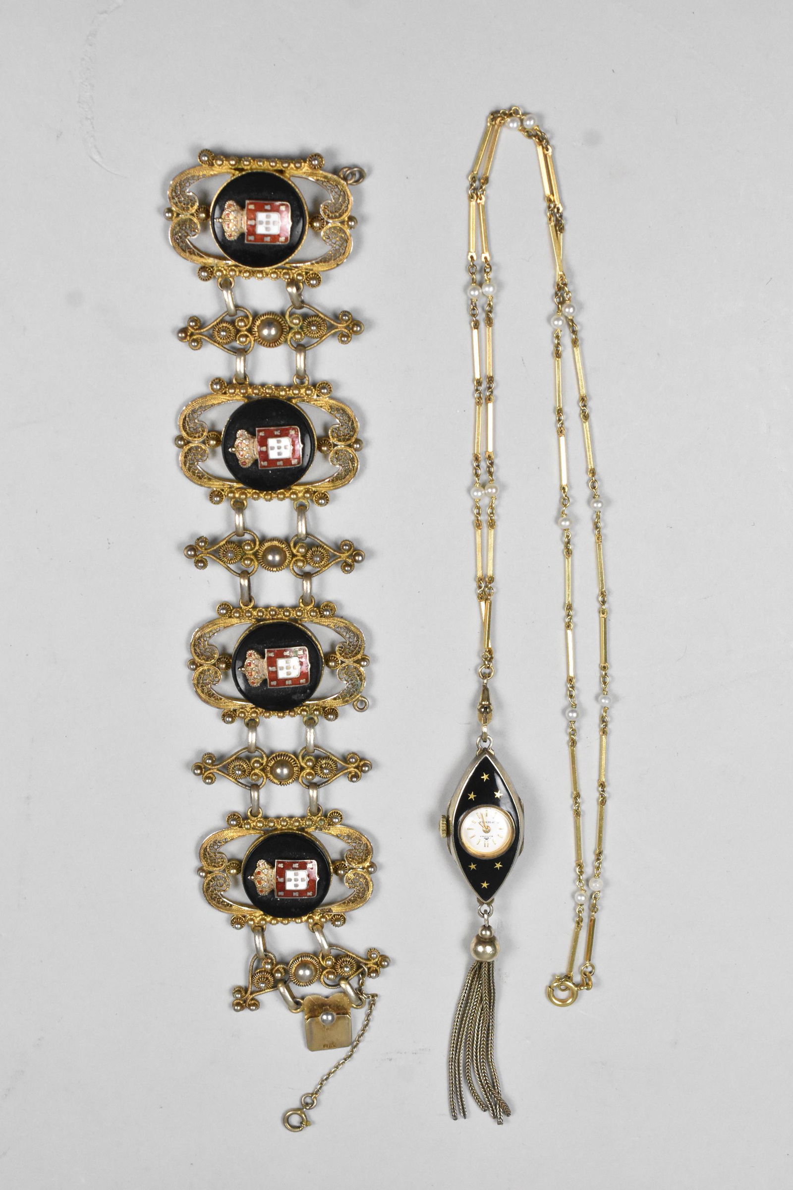 Bucherer Ladies Pendant Watch And Enameled Bracelet (1 of 6)