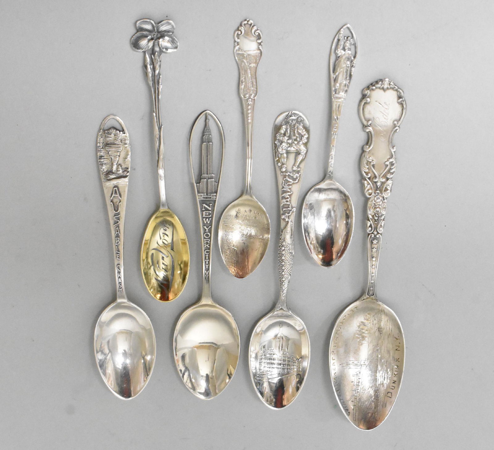 7 Sterling Silver Souvenir Spoons All New York (1 of 6)