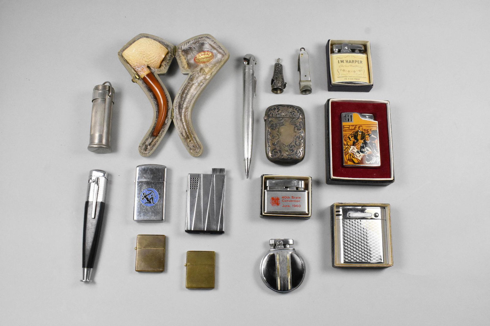 Vintage Cigarette Lighter Group, Ronson, Marbles (1 of 7)