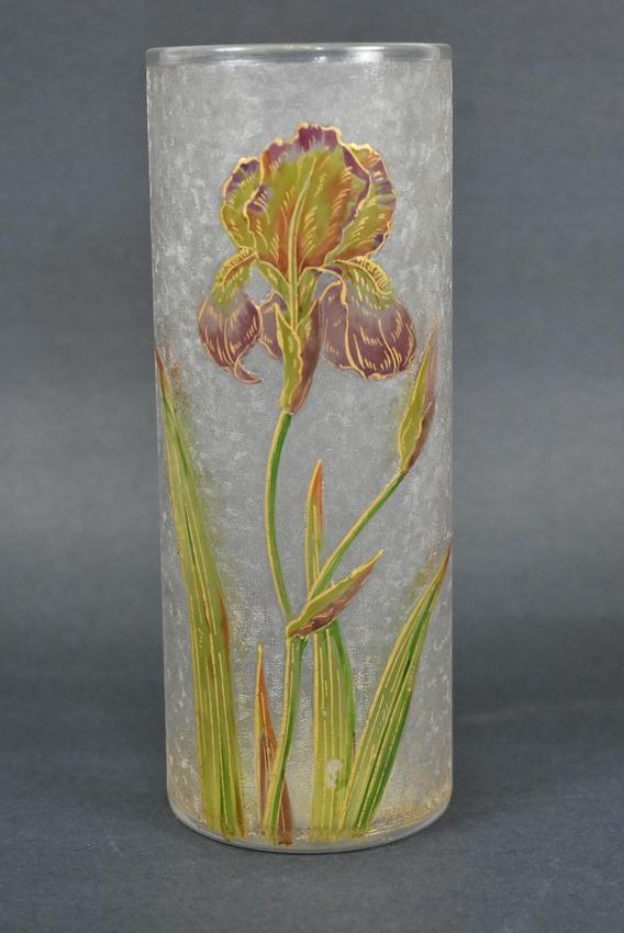 Moser Glass Enameled Vase (1 of 4)