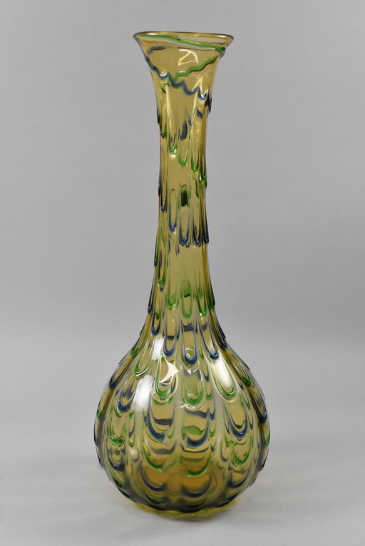 Murano Glass Vase Blue And Green Apr 24 2020 Leffler S Antiques In Oh
