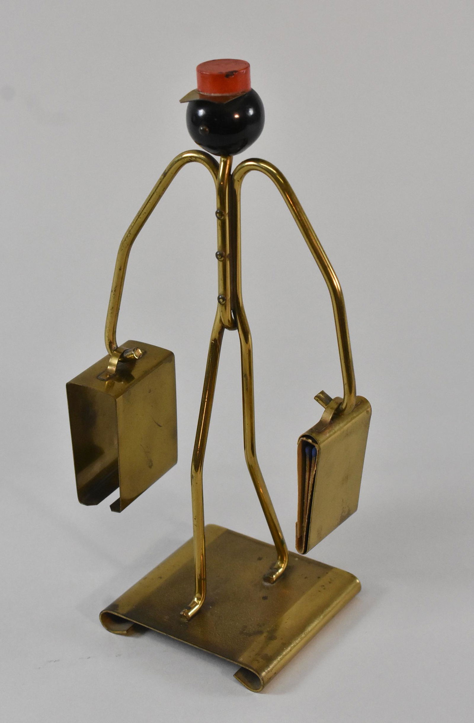 Art Deco Match Holder Luggage Porter (1 of 3)