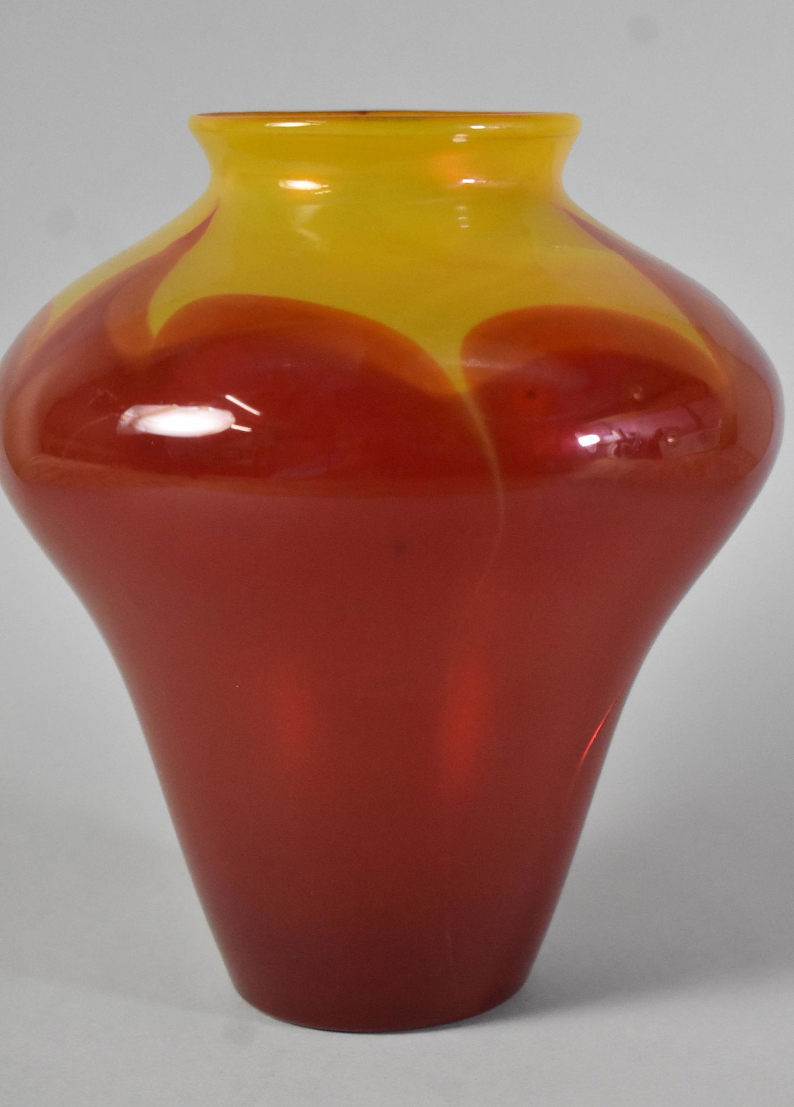 Tiffany Red Art Glass Vase (1 of 3)