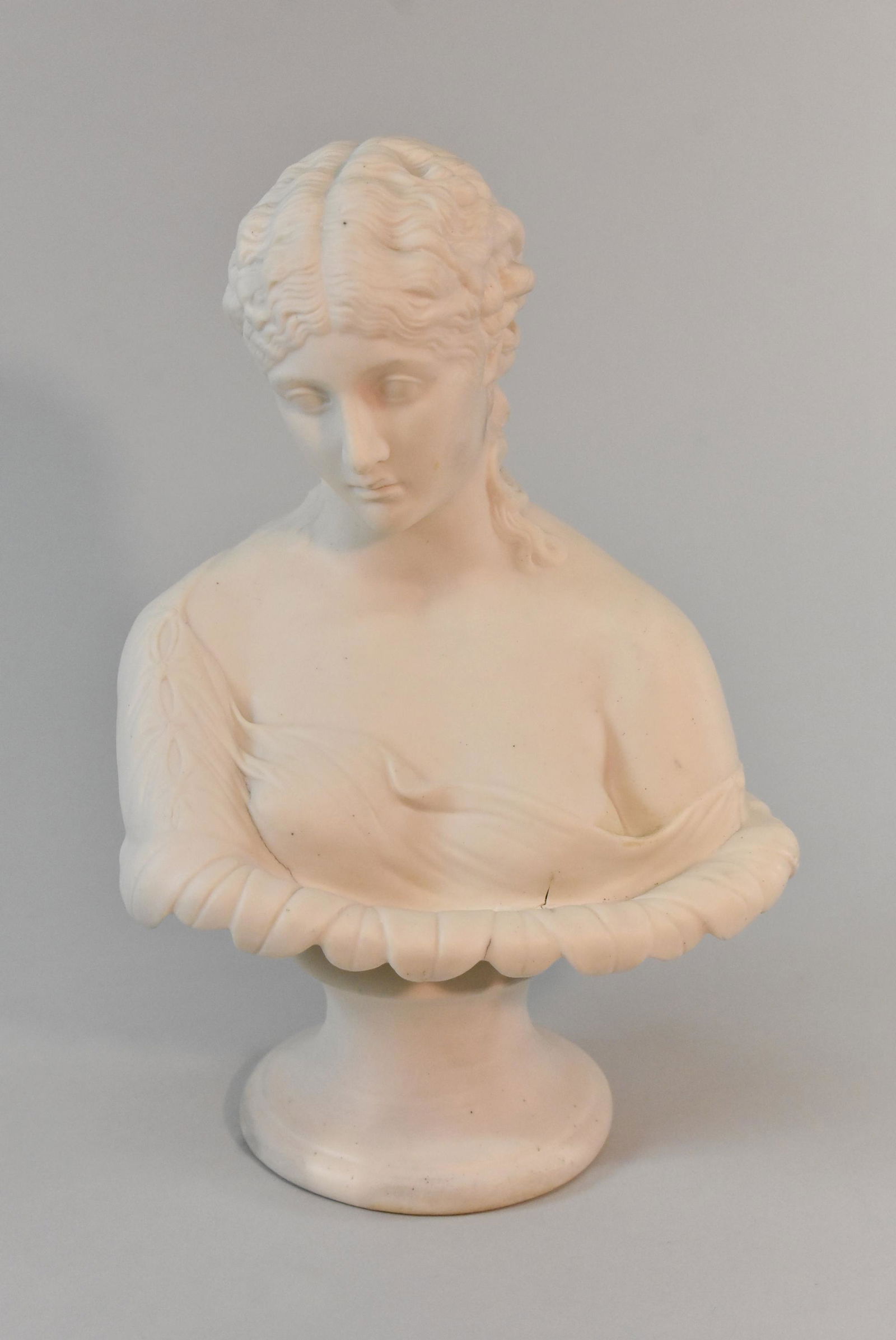 Victorian Style B Female Parian Bust (1 of 3)