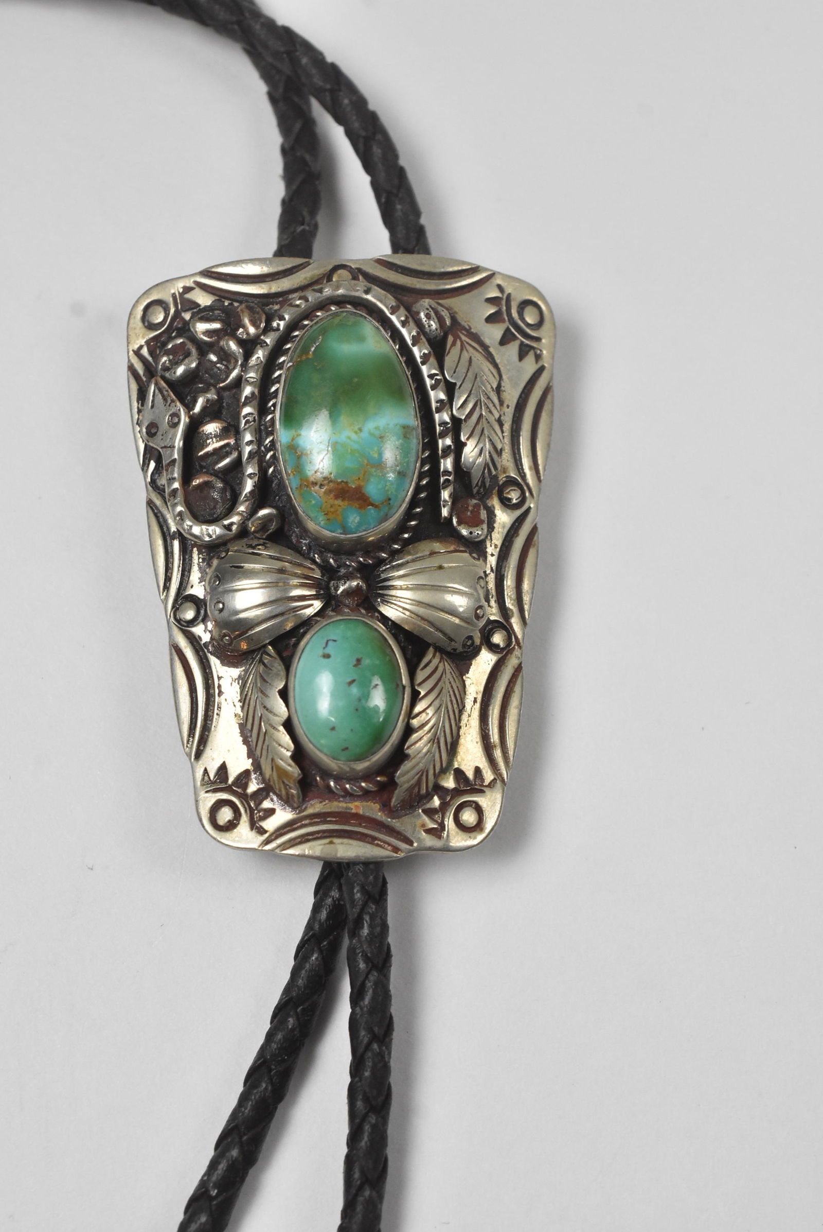 Snake & Turquoise Bolo Tie Native American (1 of 5)