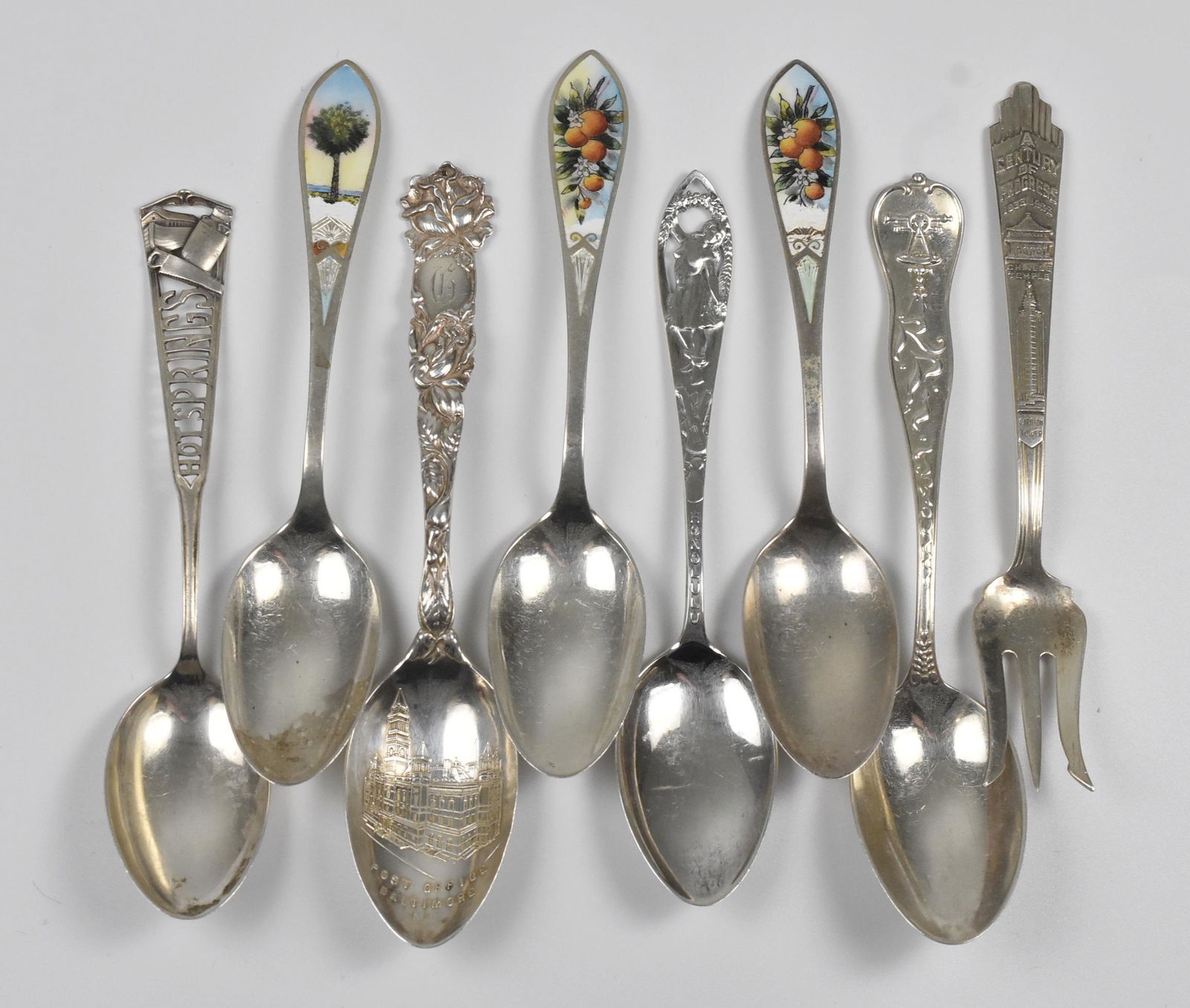 8 Sterling Souvenir Spoons (1 of 3)