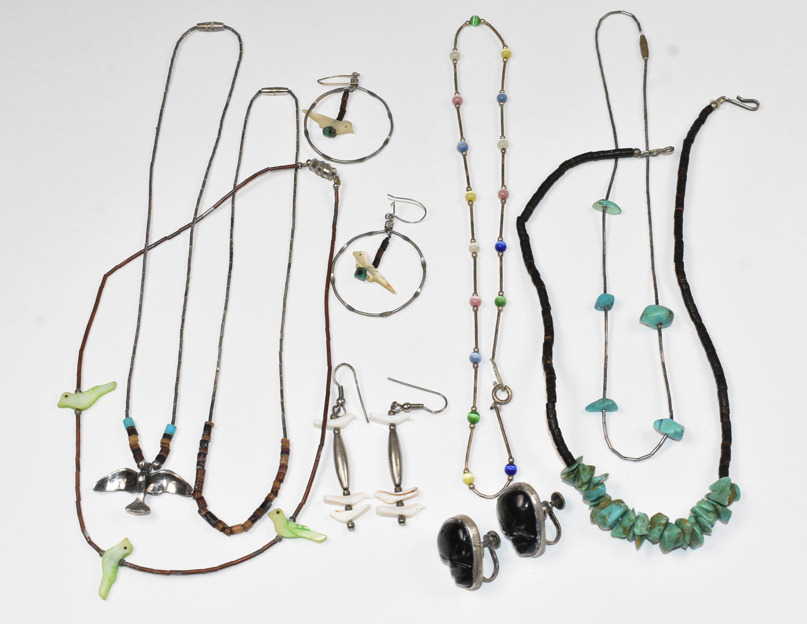 Hopi Fetish Earrings and Necklaces (1 of 5)