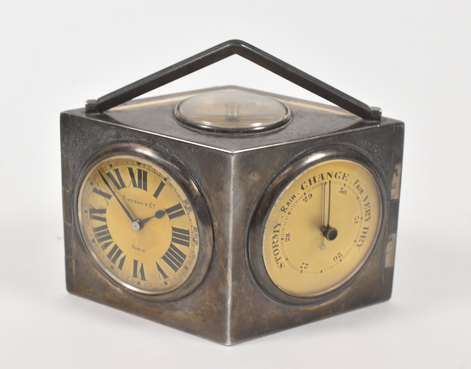 Tiffany Desk Clock  Compendium Weather Instrument 925 (1 of 13)