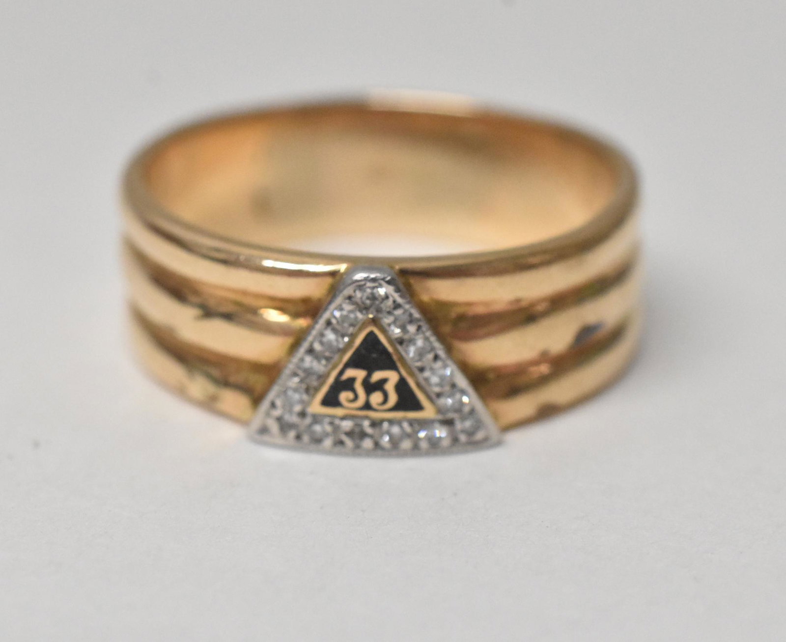 Men s 14K Masonic 33 Degree Ring Size 11 (1 of 5)