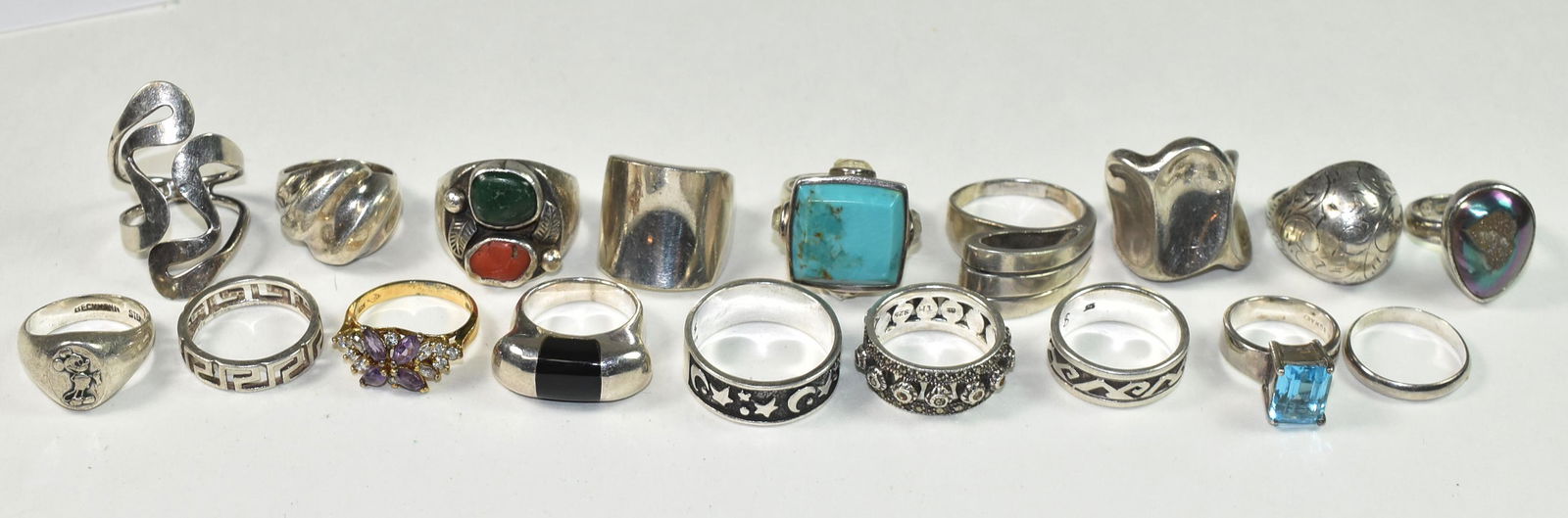 Lot of 18 Sterling Rings (1 of 3)
