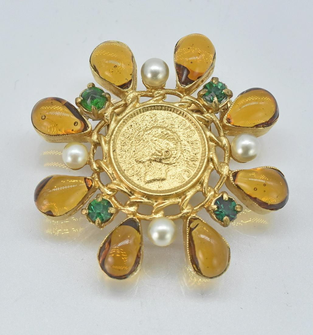 Chanel Coconnel Coin Brooch, 95A (1 of 4)