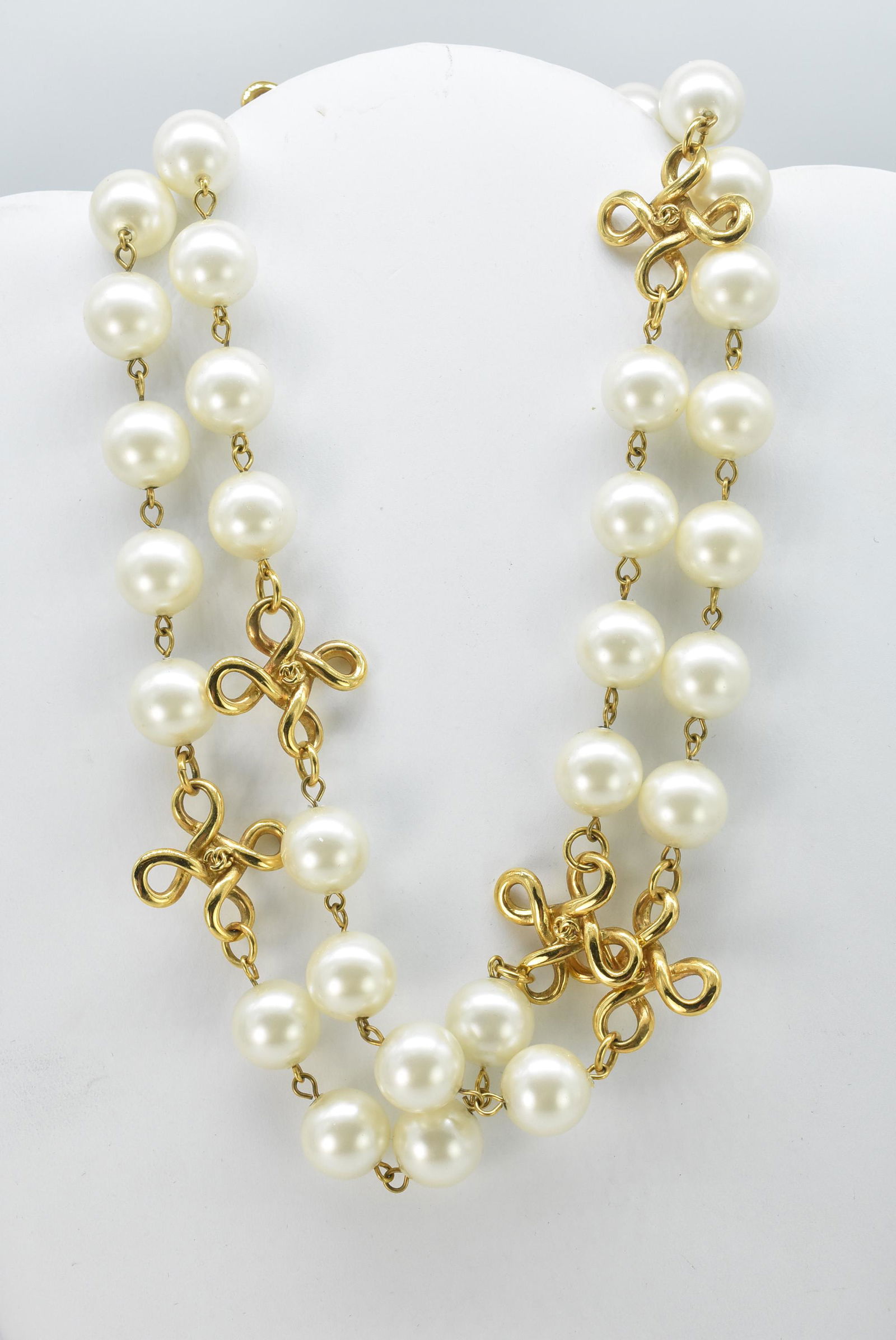 Chanel 36"  Faux Pearl Necklace (1 of 4)