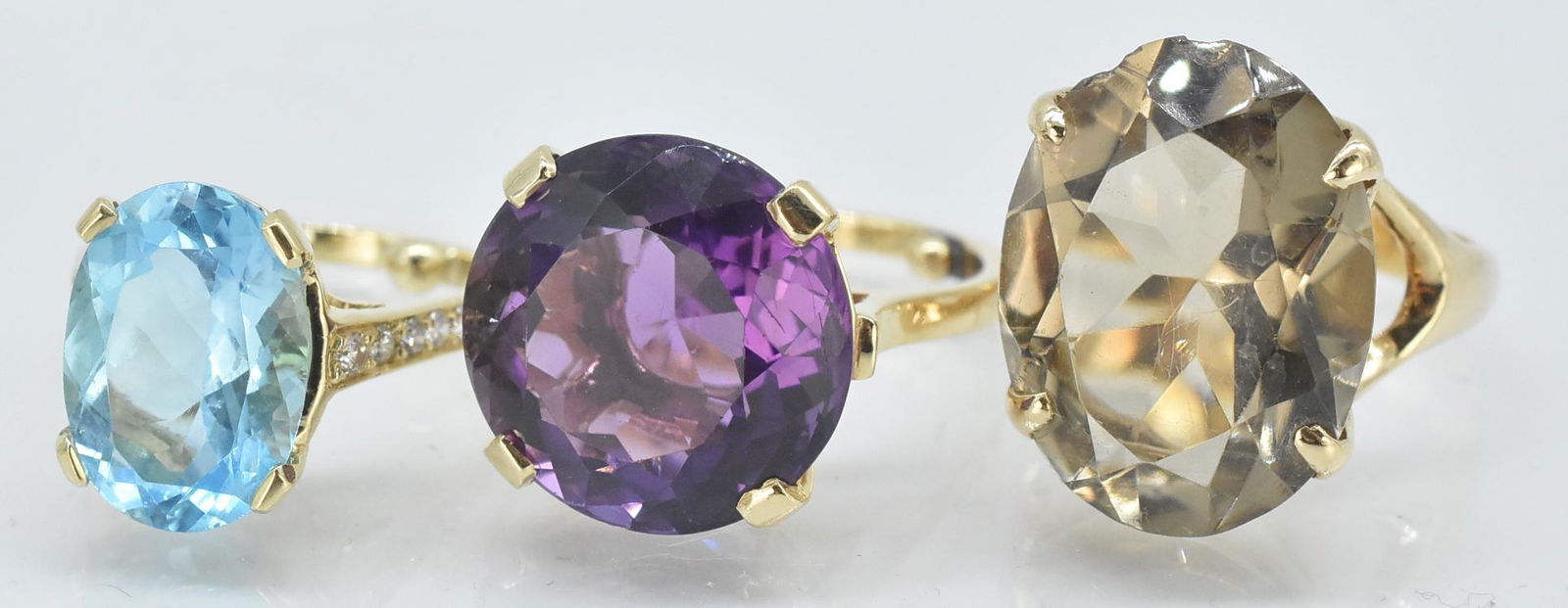 3 - 14K Rings, Amethyst, Swiss Blue Topaz, Topaz (1 of 4)