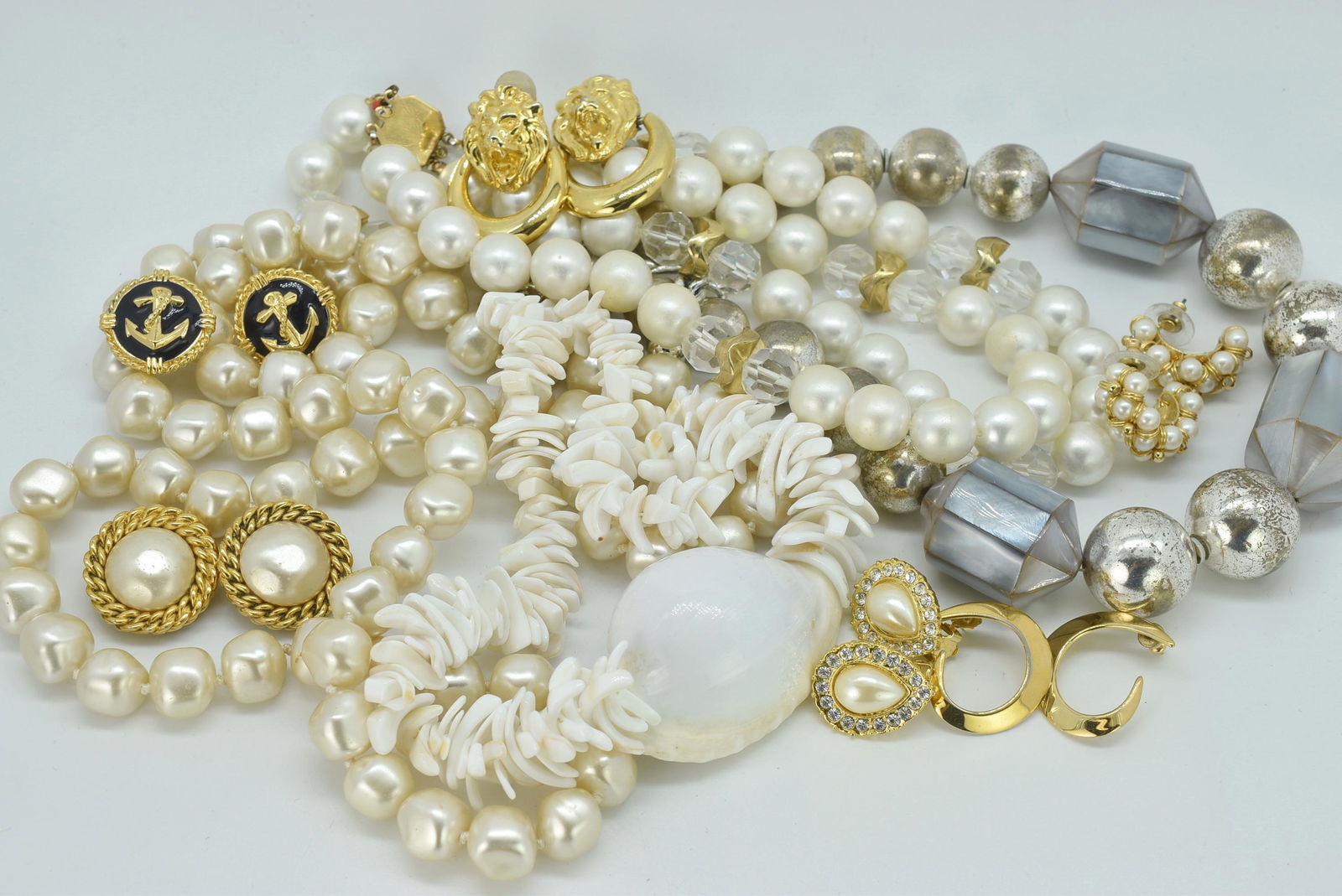 Costume Jewelry, of 4 Necklaces and 6 Earrings (1 of 4)