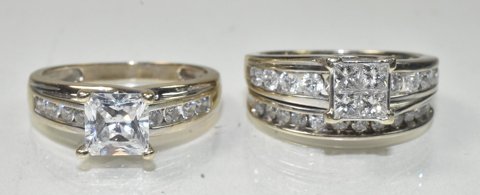 2 Moissanite Gold Rings (1 of 2)