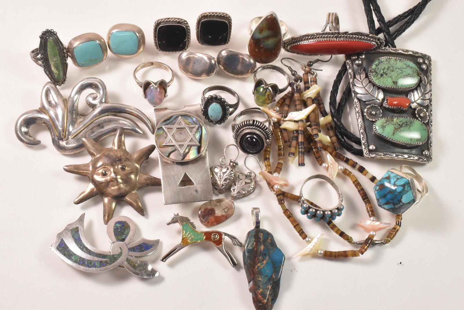 Mexican and Sterling Silver, Poison Ring (1 of 5)