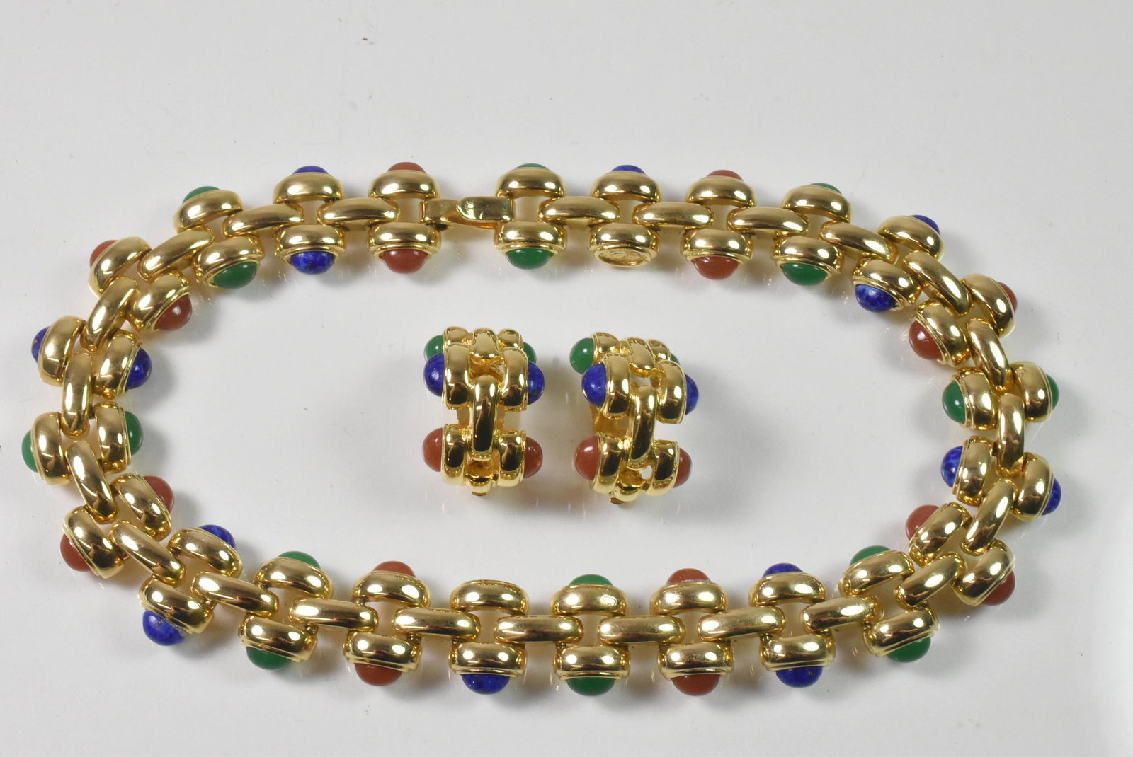 Les Bernard Vintage Gripoix Necklace Choker and Clip Earrings (1 of 4)