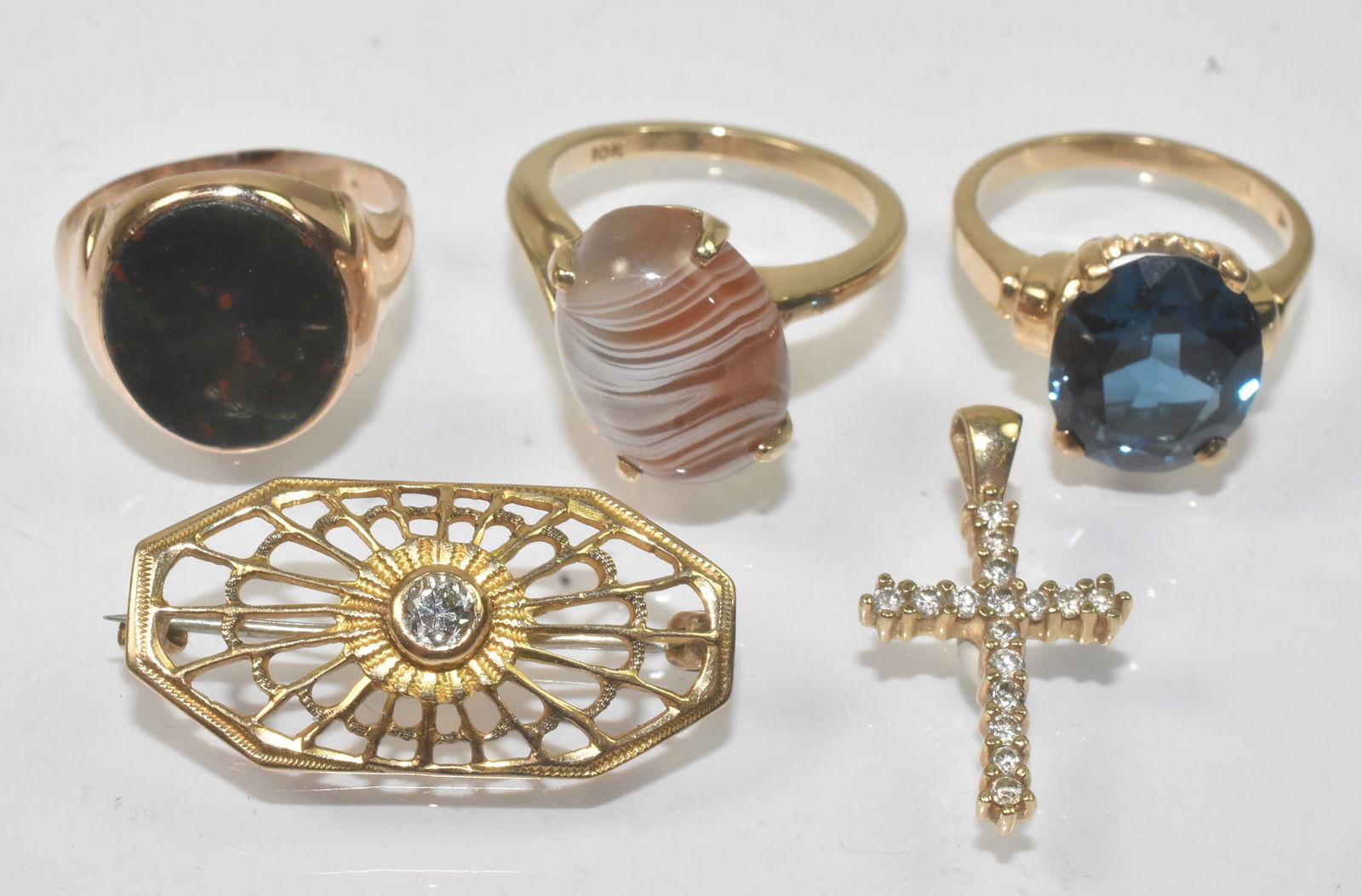 10k Gold Group Rings, Pin, Pendant (1 of 5)