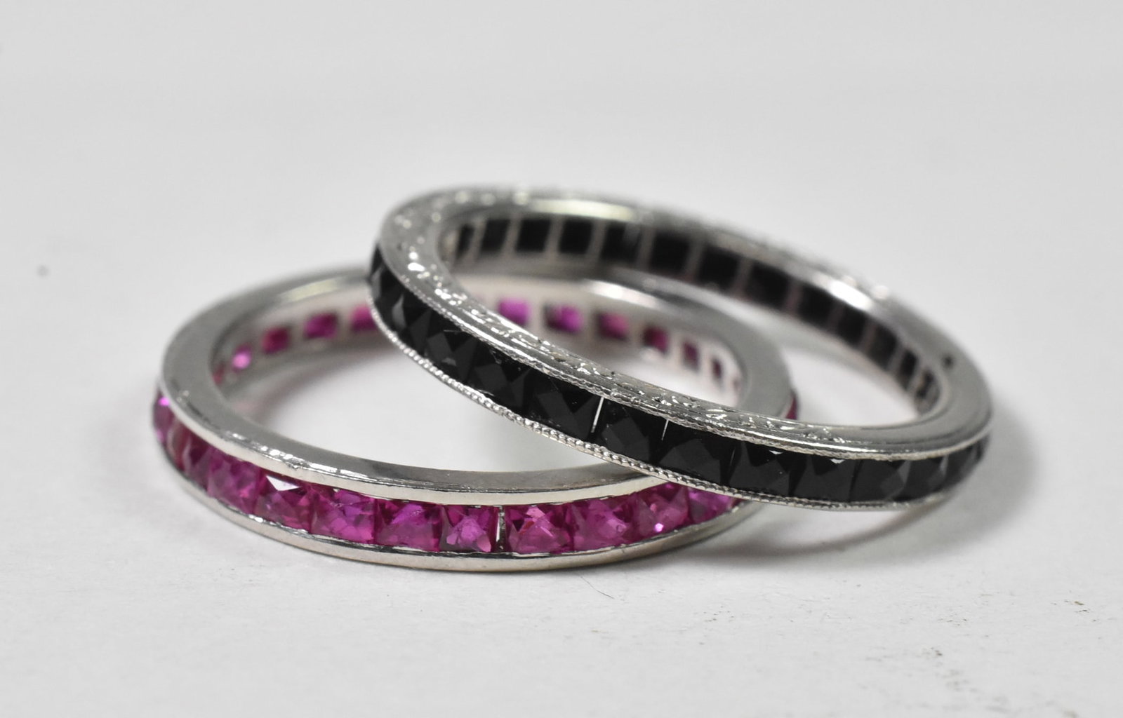 2 Platinum Eternity Bands (1 of 2)