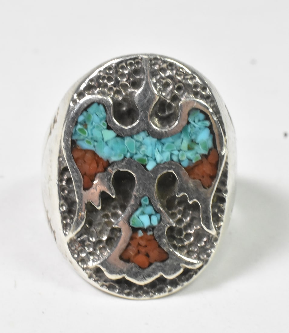 Navajo Ring Turquoise Inlay (1 of 3)