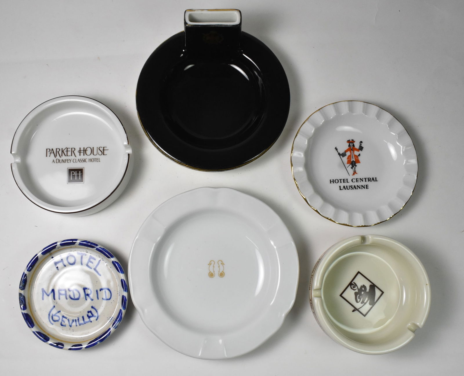 Lot of Travel Ash Trays and Tip Trays, All Over (1 of 2)