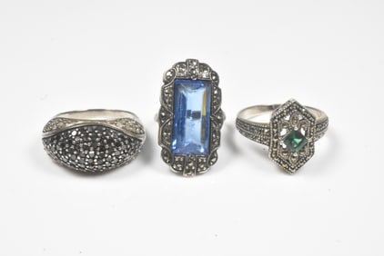 Sterling and Marcasite Rings