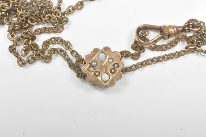 Antique Gold Filled Slide Chain