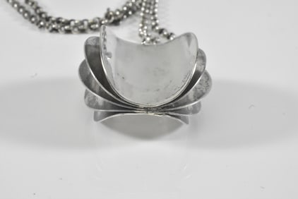 Erling Christoffersen Norway Silver Design Sterling Pendant Necklace