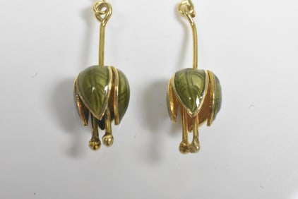 Askel Holmsen Sterling Lily of the Valley Earrings