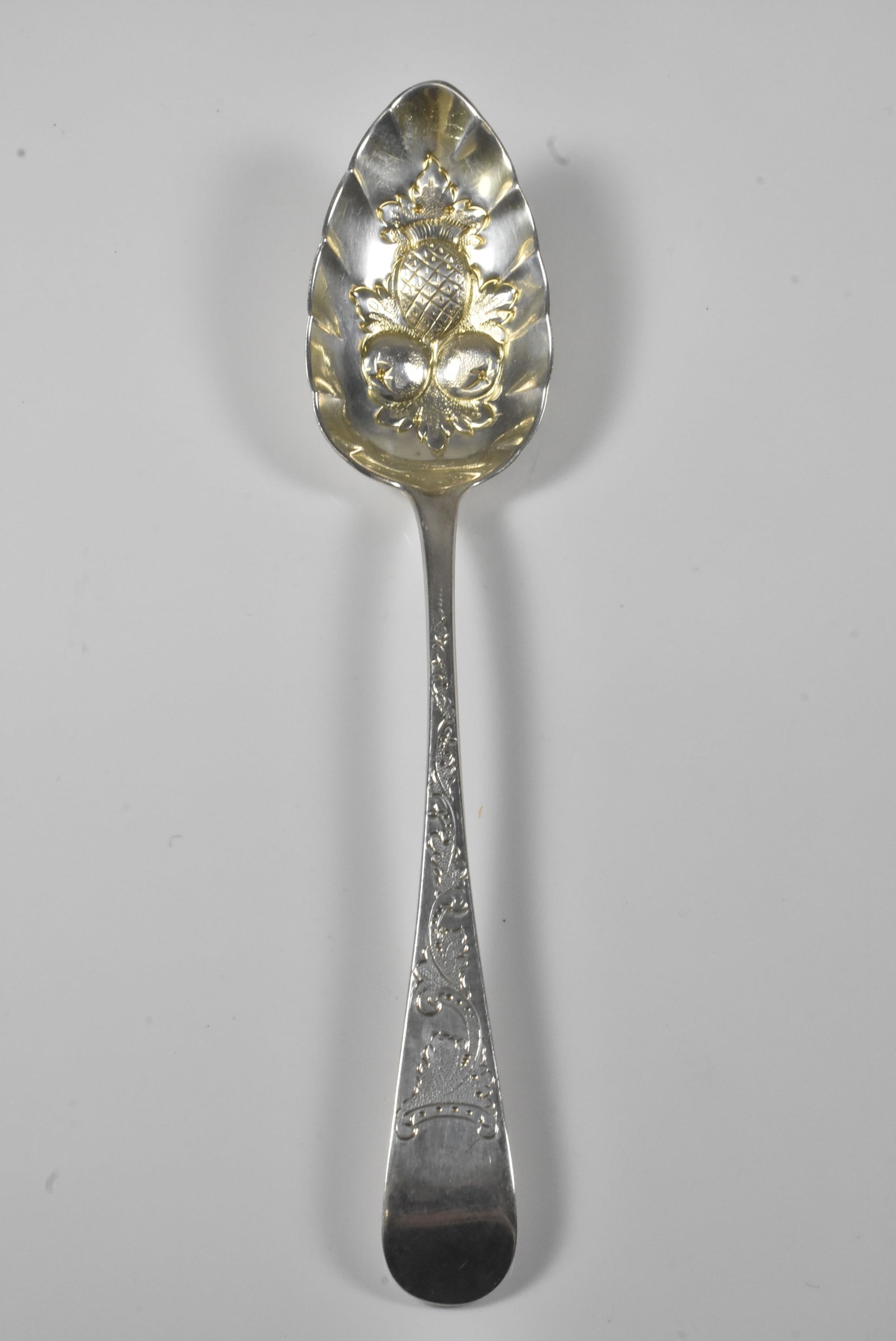 18th Century Thomas Whipham London Spoon: Very old Thomas Whipham London spoon. Maker's 1st mark dates to 1737 and his death was in 1785. His son died in 1815. 8 7/8". 60g.