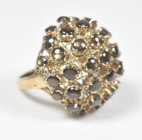 Ladies 9k Yellow Gold Cocktail Ring