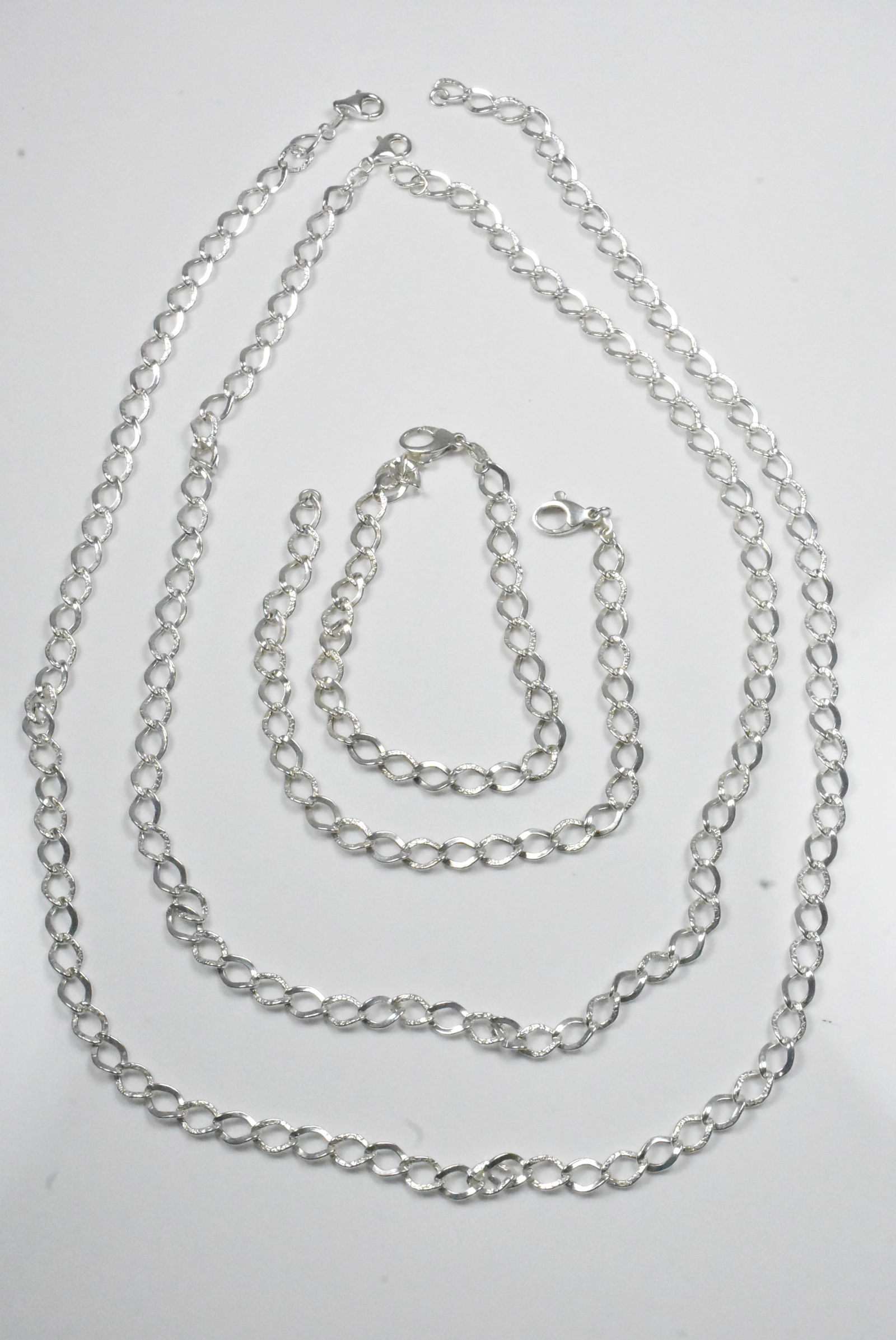 Arezzo Italy Sterling Necklaces and Bracelets Group (1 of 2)