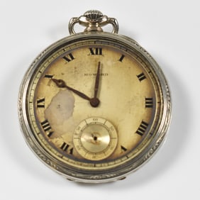 Howard Pocket Watch with Wood Case