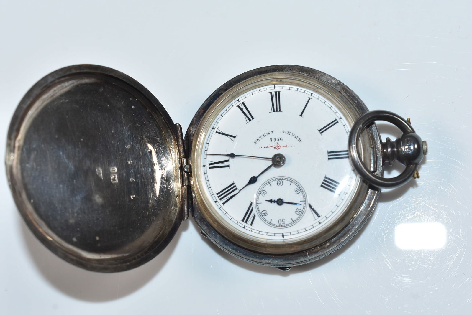 English Pocket Watch with Sterling Case (1 of 5)