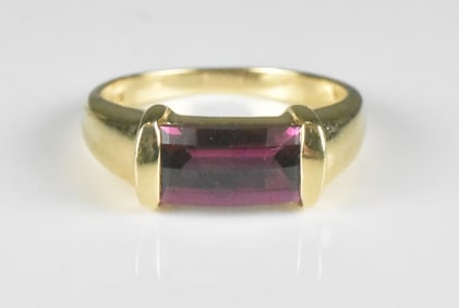 14k Yellow Gold Ladies Gemstone Ring