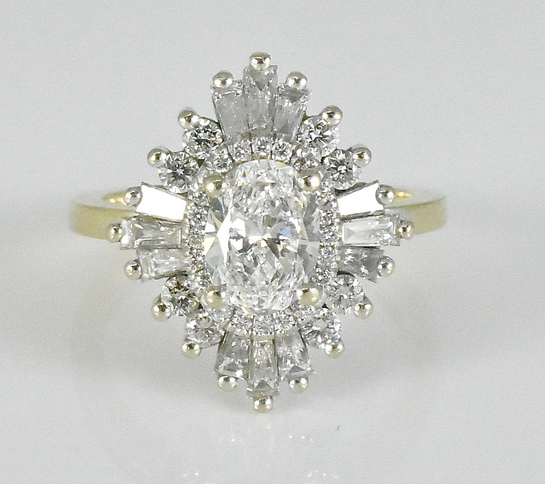 1.75 Ct. Diamond Art Deco Style Ring, GIA (1 of 4)