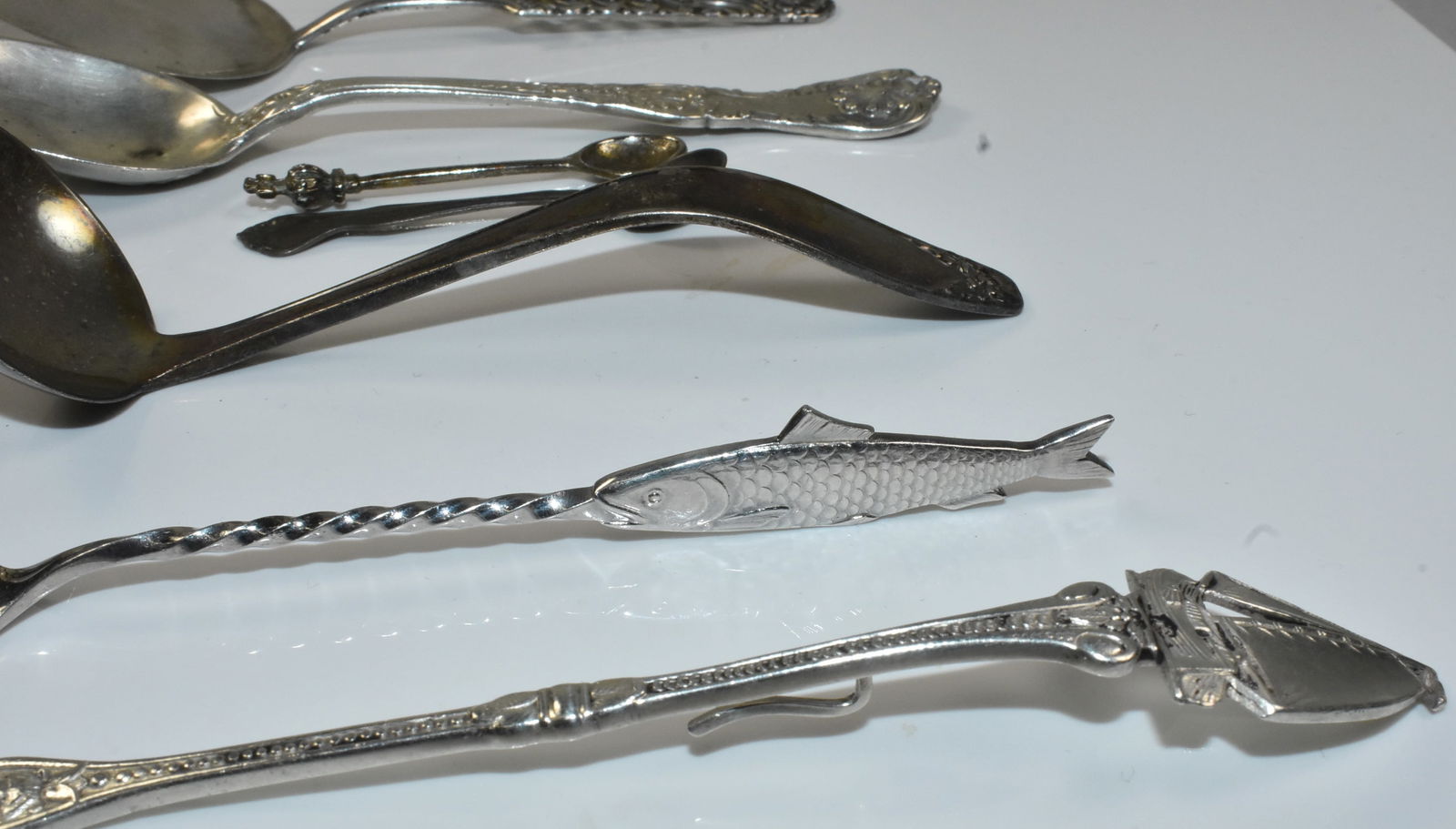 Silver Spoons and Forks Group Includes Georg Jensen - 5