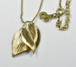 Christian Dior Leaf Necklace
