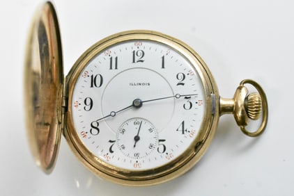 Illinois Hunting Case 16 Size Pocket Watch