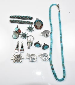 Native American Sterling Jewelry Group