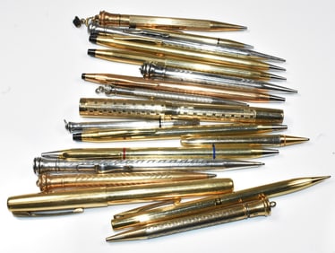 Vintage Fountain Pens and Mechanical Pencils Group 14k Nibs