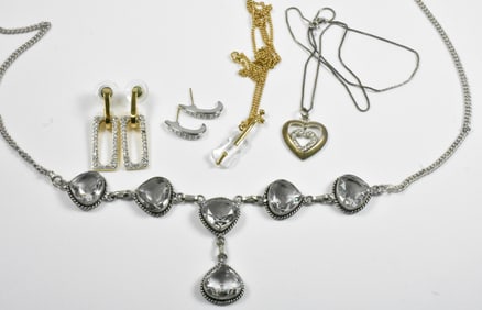 Swarovski, Sterling, and Crystal Jewelry Group