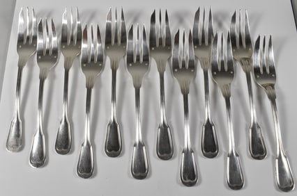 J. Brille Silverplate Dessert Forks