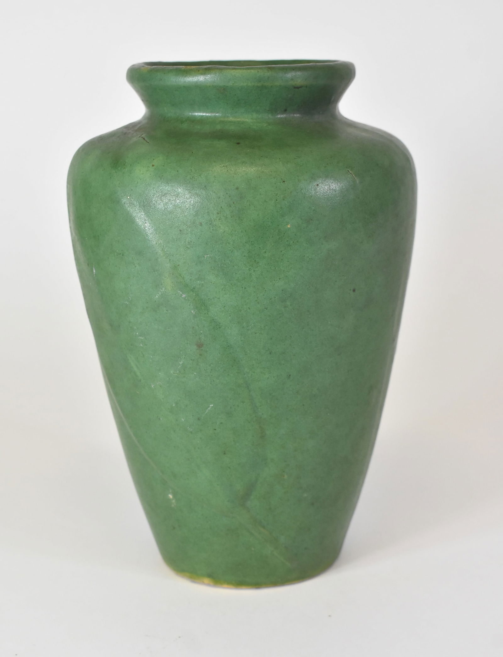 Arts and Crafts Vase in Matte Green (1 of 5)