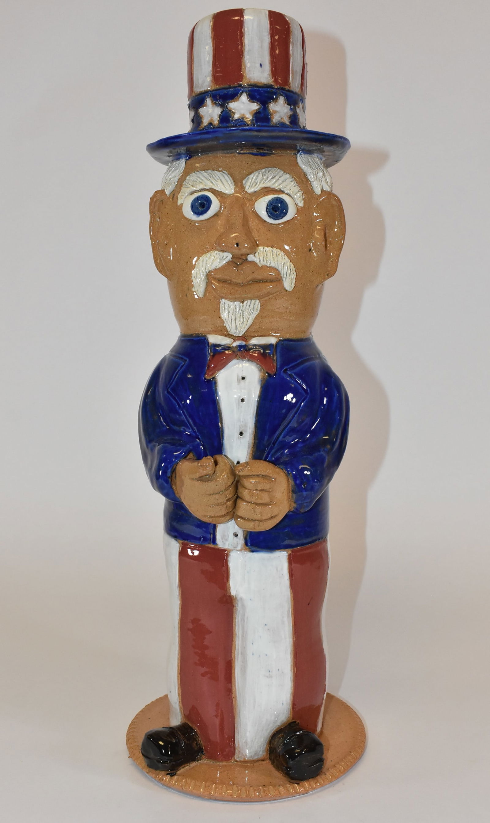Albert Hodge Uncle Sam Folk Pottery Figure (1 of 7)